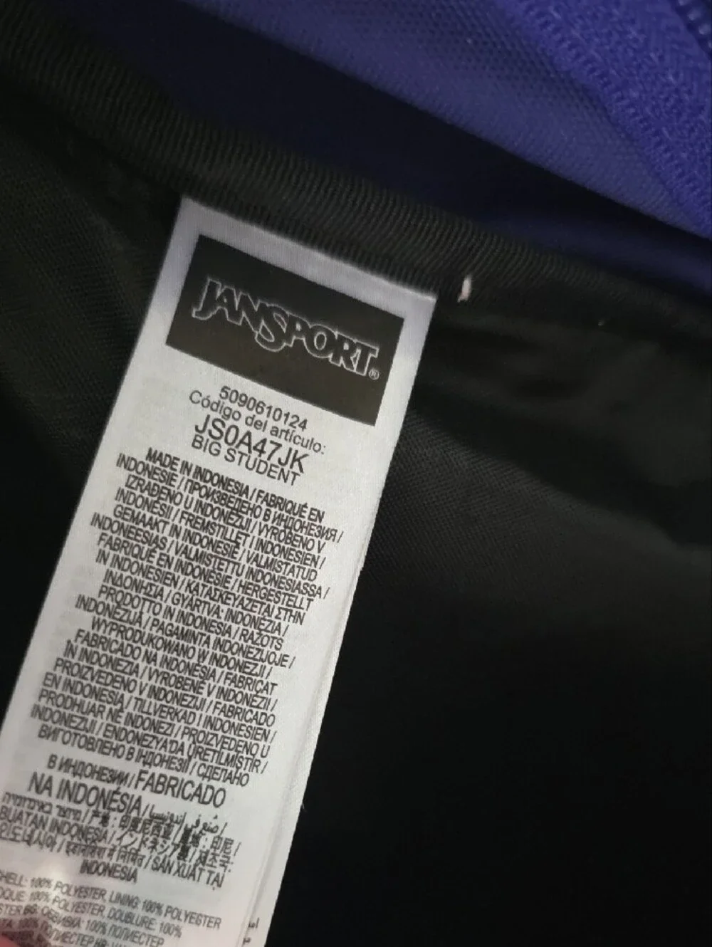 Jansport Purple Everyday Backpack